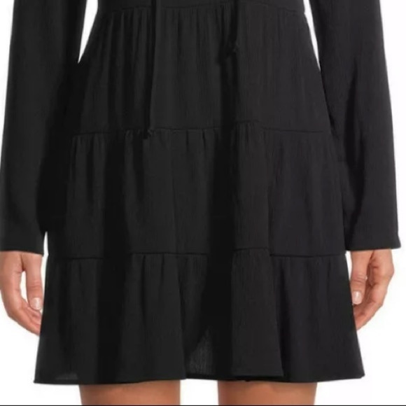 No Boundaries size M black BOHO lace up tier dress - Picture 10 of 16